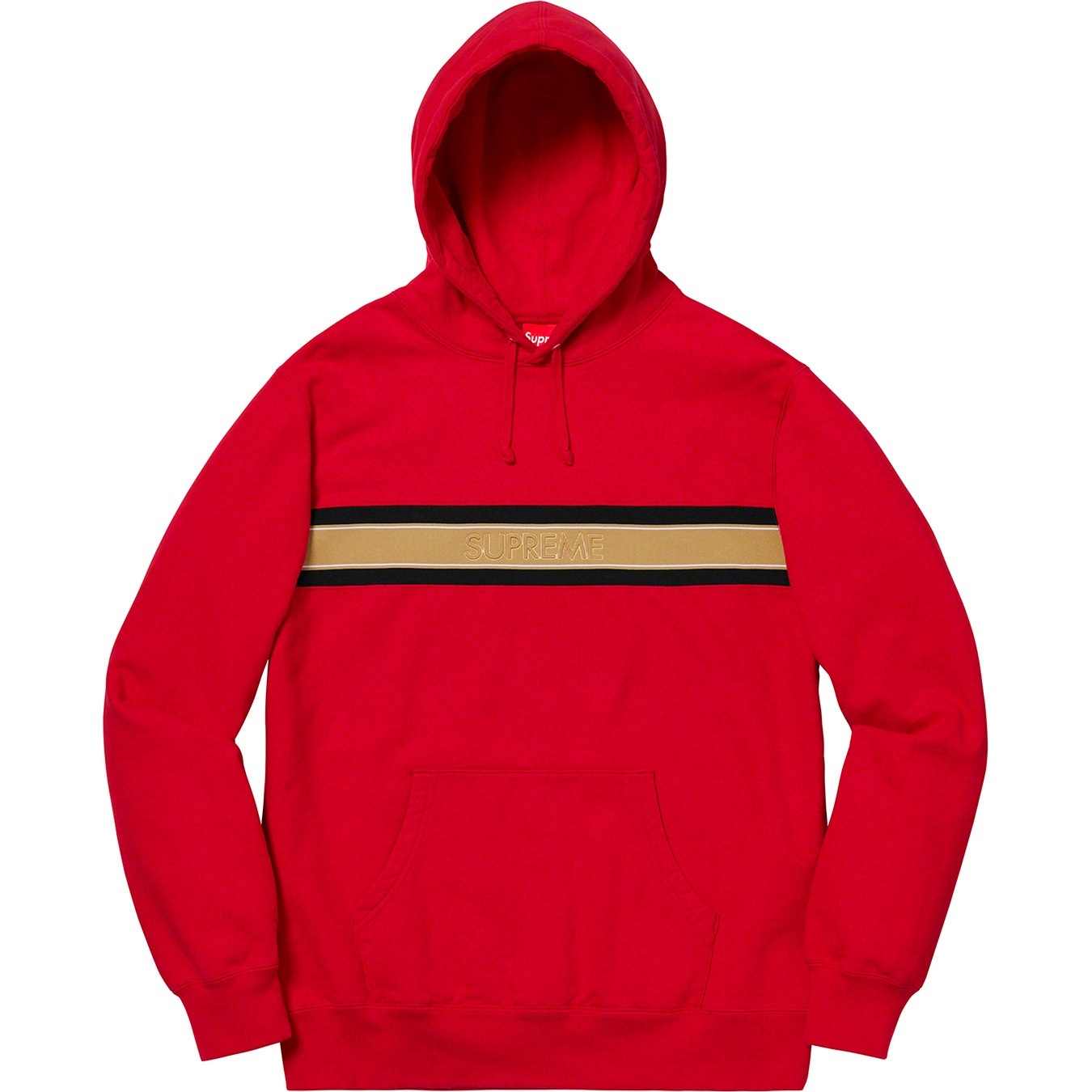 Chest Stripe Logo Hooded Sweatshirt view 8
